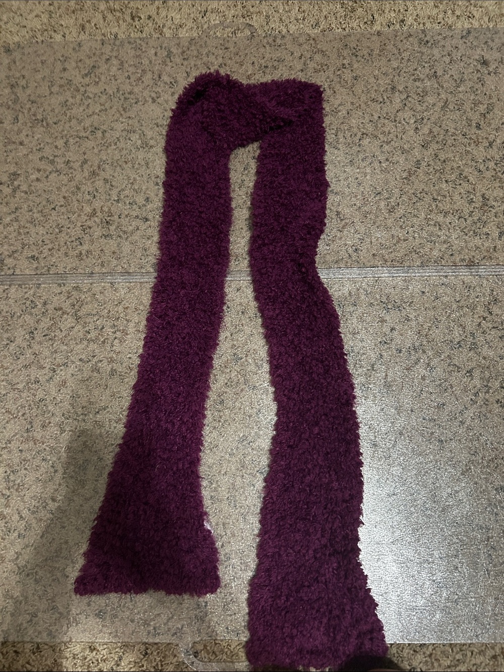 wonder nation Plush Fuzzy Scarf in Plum